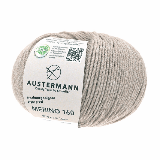 Austermann Merino 160 EXP 50g, 97610, color beige. 237