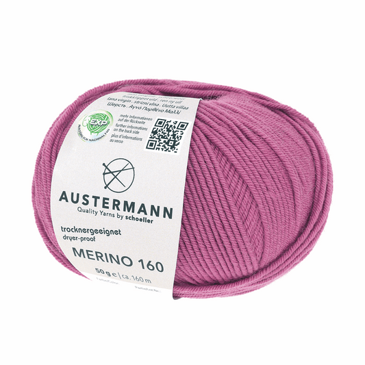 Austermann Merino 160 EXP 50g, 97610, color pink lipstic 241