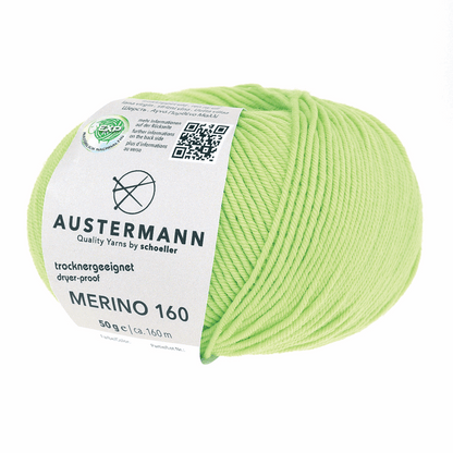 Austermann Merino 160 EXP 50g, 97610, Farbe hellgrün 258
