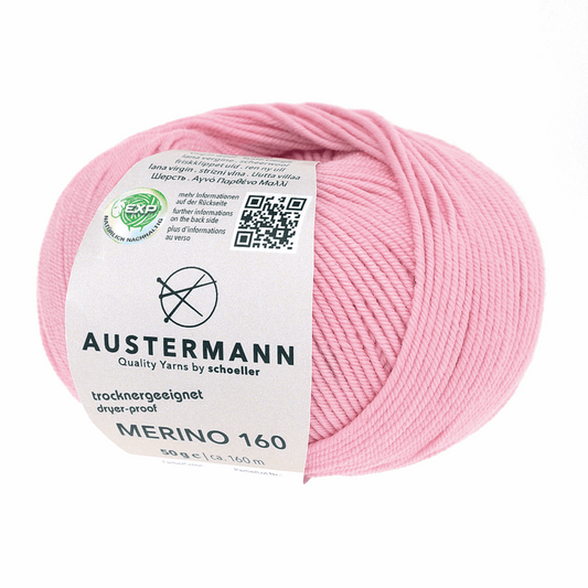 Austermann Merino 160 EXP 50g, 97610, color azalea 261