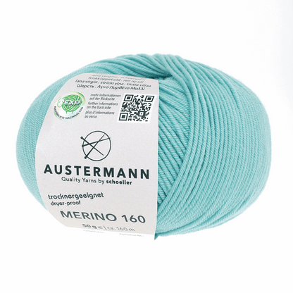 Austermann Merino 160 EXP 50g, 97610, Farbe curacao 262