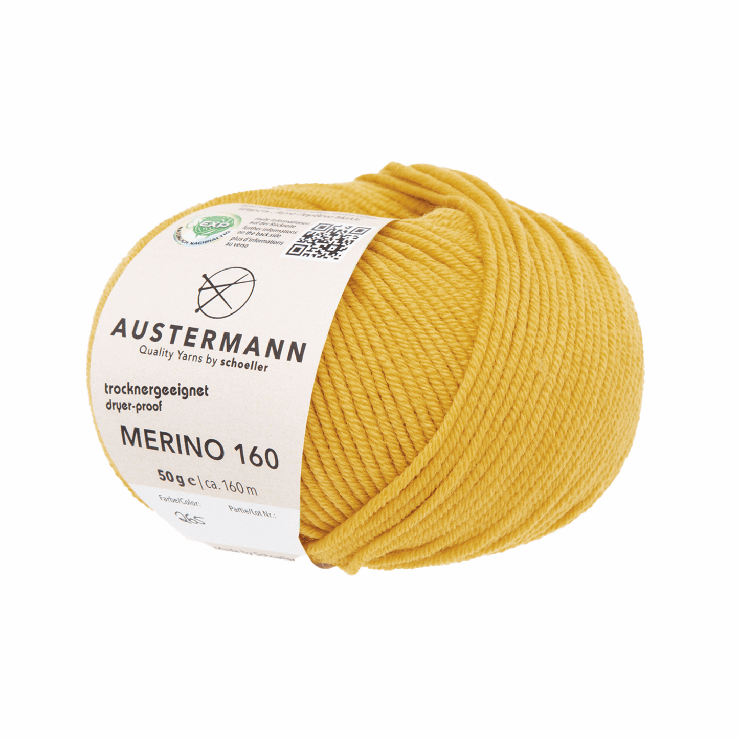Austermann Merino 160 EXP 50g, 97610, Farbe safran 265