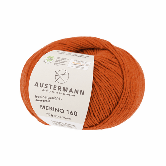 Austermann Merino 160 EXP 50g, 97610, color terracotta 267