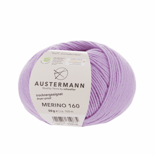 Austermann Merino 160 EXP 50g, 97610, Farbe flieder 272