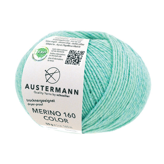 Austermann Merino 160 Color 50g, 97611, Farbe 1215 see