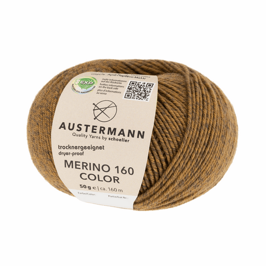 Austermann Merino 160 Color 50g, 97611, Farbe borke 1217