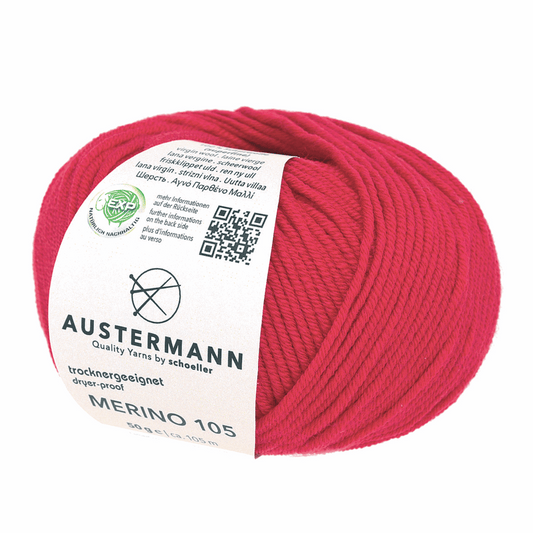 Austermann Merino 105 EXP 50g, 97612, color red 303