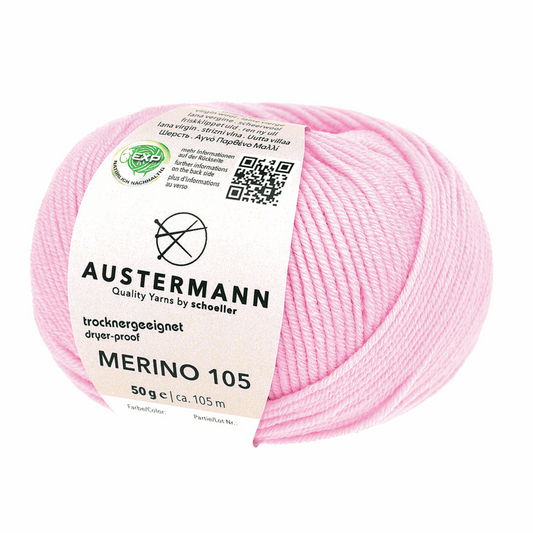 Austermann Merino 105 EXP 50g, 97612, color pink 311