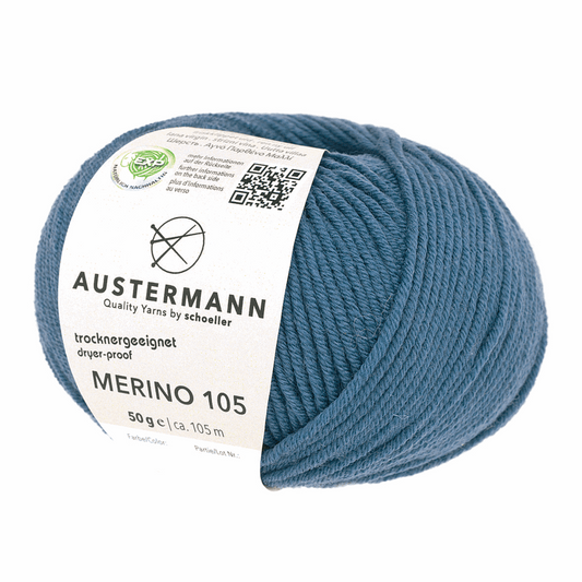 Austermann Merino 105 EXP 50g, 97612, Farbe jeans 323