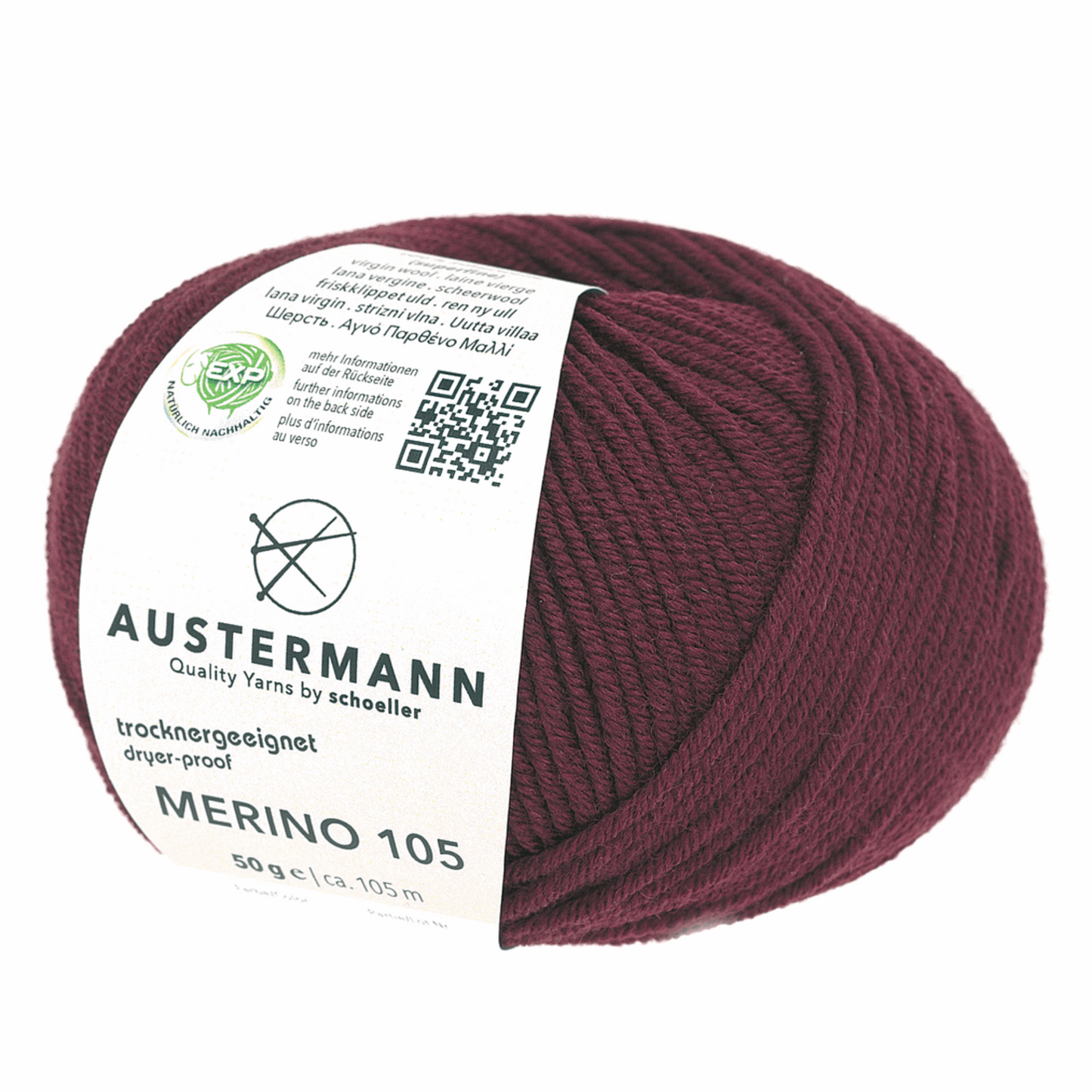 Austermann Merino 105 EXP 50g, 97612, Farbe bordeaux 325
