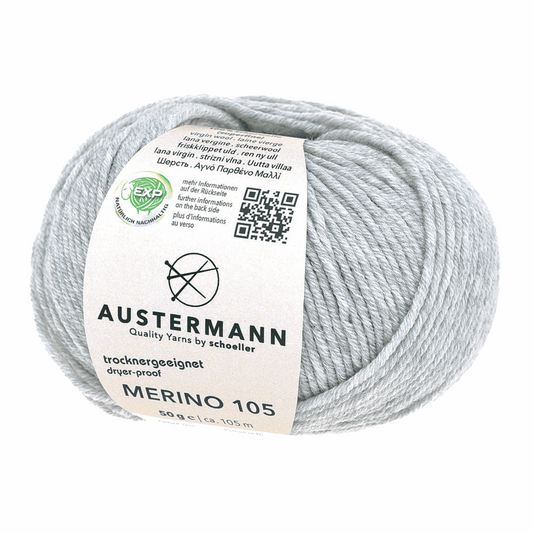 Austermann Merino 105 EXP 50g, 97612, color light gray 328