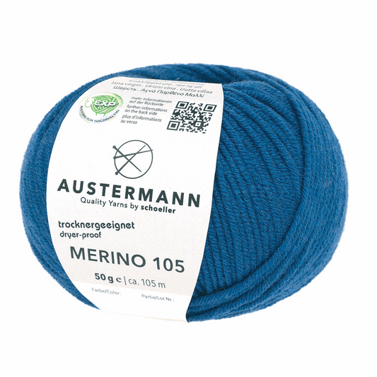 Austermann Merino 105 EXP 50g, 97612, Farbe royal 332