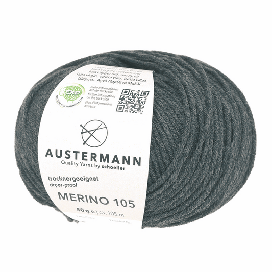 Austermann Merino 105 EXP 50g, 97612, Farbe anthrazit meliert 334