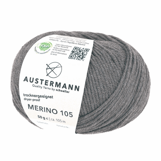 Austermann Merino 105 EXP 50g, 97612, color brown mottled 338