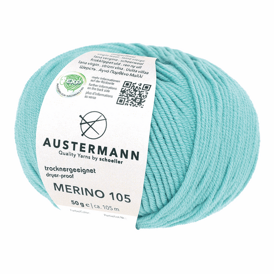 Austermann Merino 105 EXP 50g, 97612, Farbe curacao 357