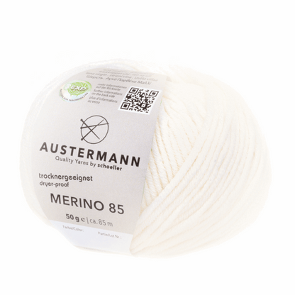 Austermann Merino 85 EXP 50g, 97614, Farbe weiß 1