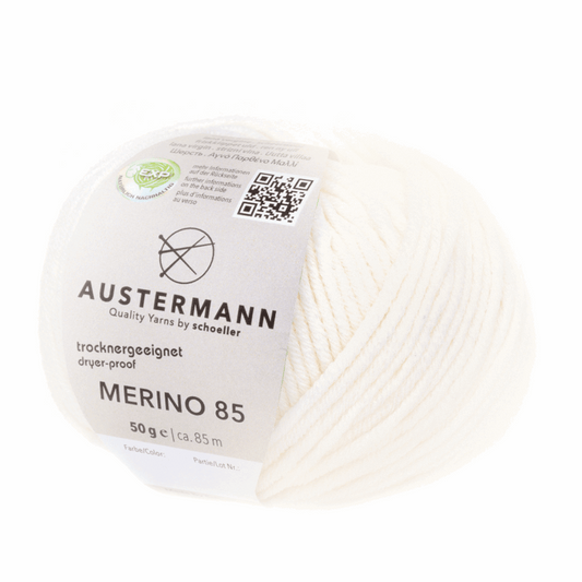 Austermann Merino 85 EXP 50g, 97614, color white 1