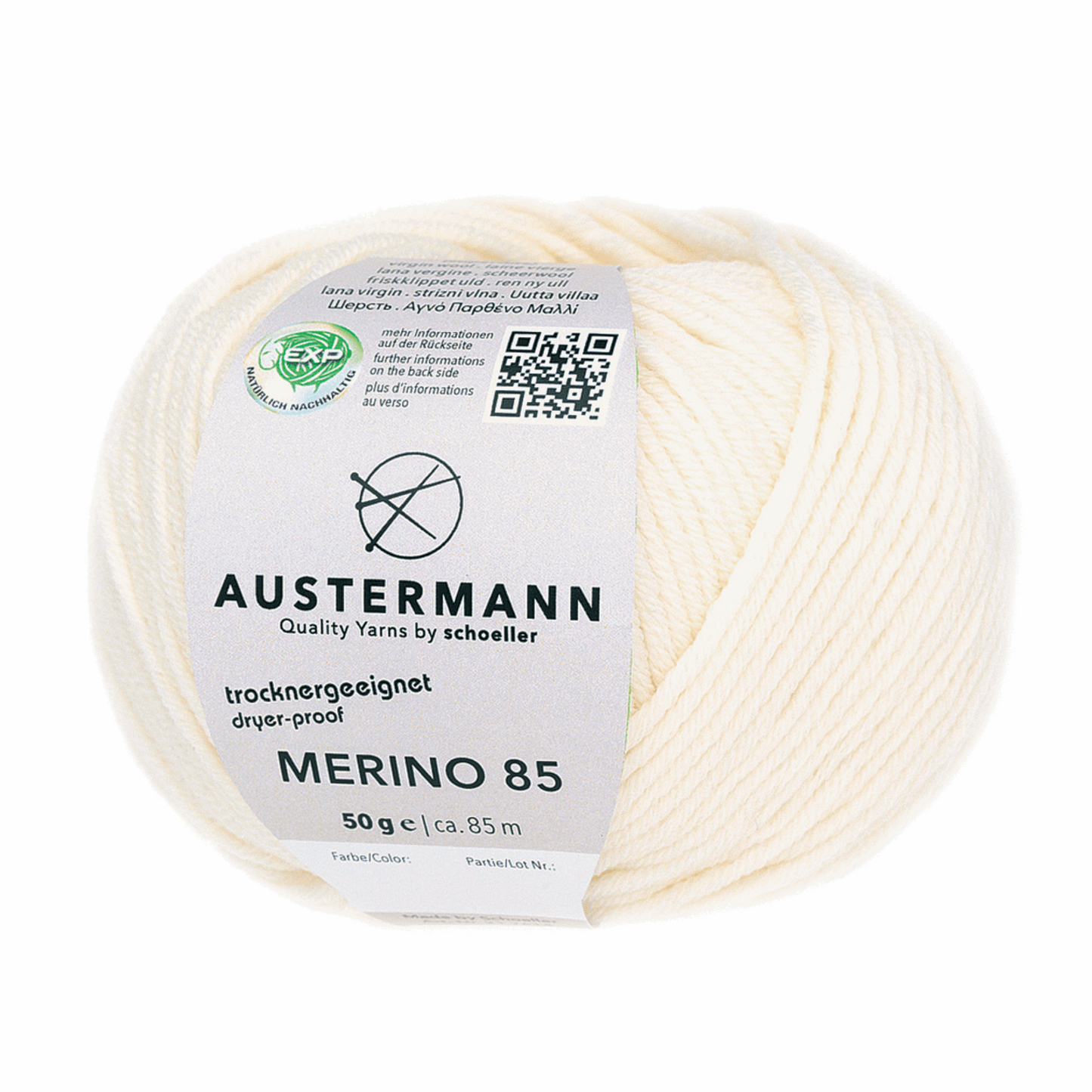 Austermann Merino 85 EXP 50g, 97614, Farbe natur 3