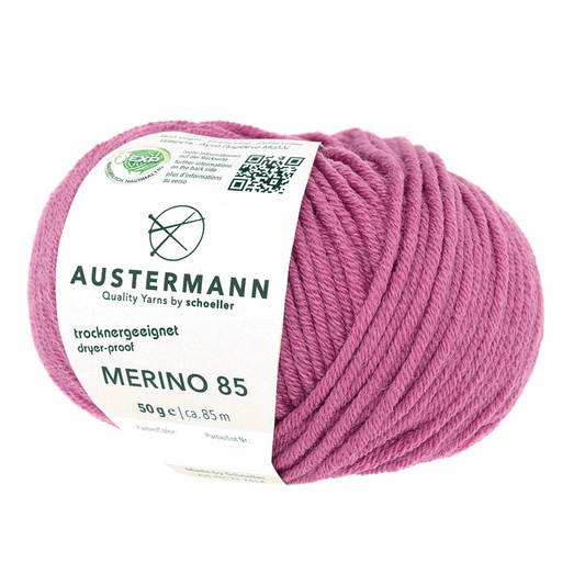 Austermann Merino 85 EXP 50g, 97614, color pink lipstic 49