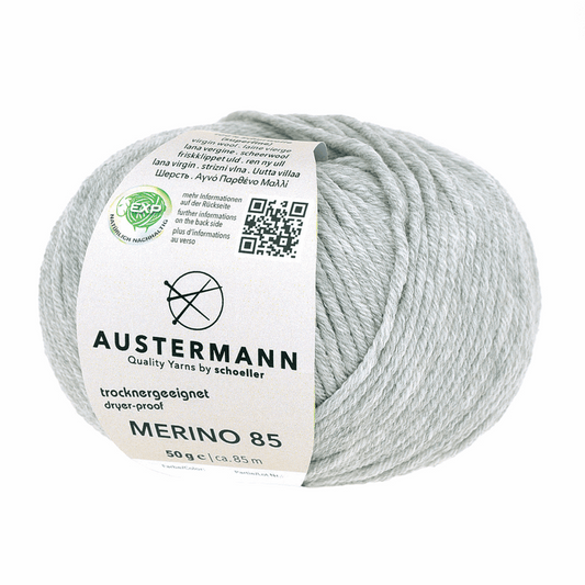 Austermann Merino 85 EXP 50g, 97614, color light gray mottled 63