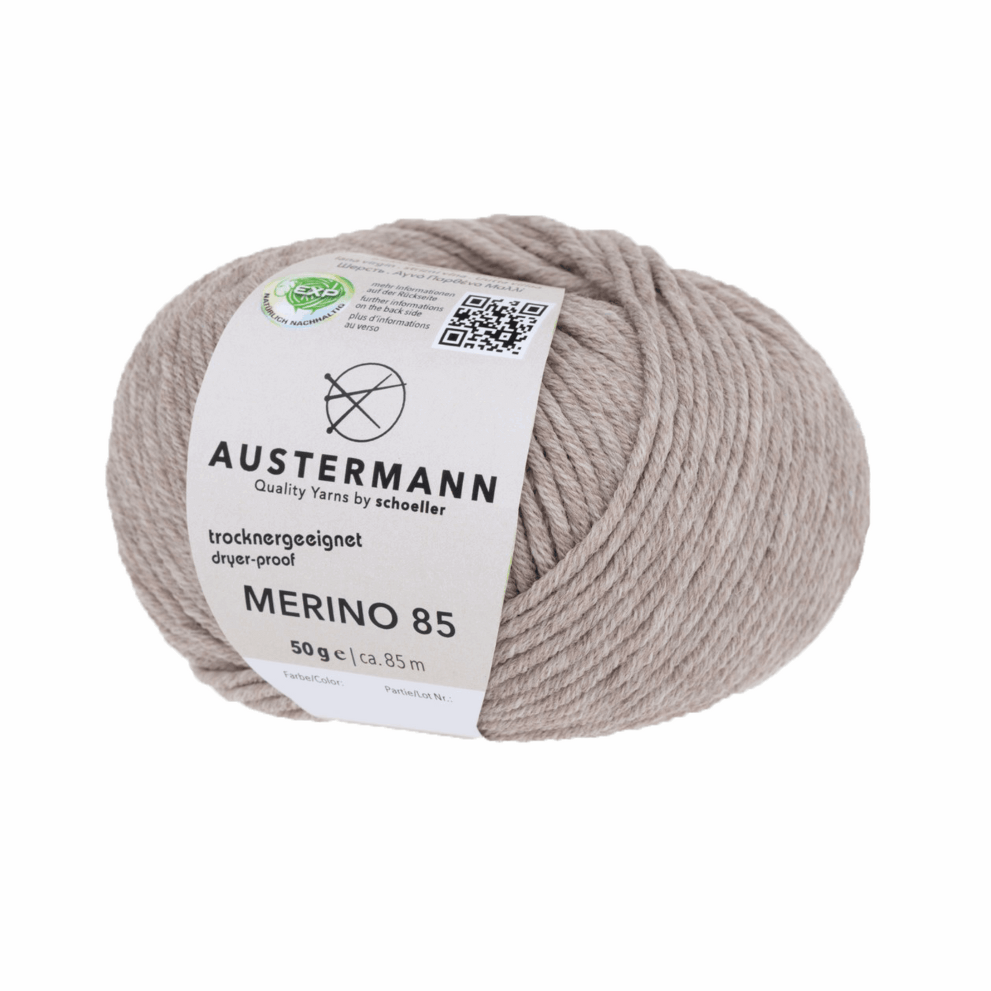 Austermann Merino 85 EXP 50g, 97614, Farbe beige meliert 66