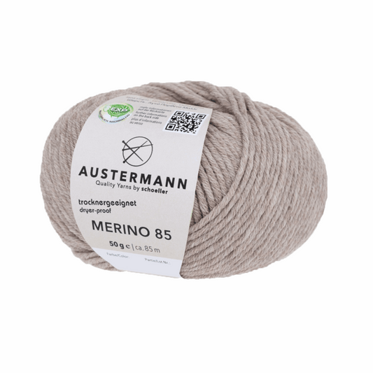 Austermann Merino 85 EXP 50g, 97614, Farbe beige meliert 66