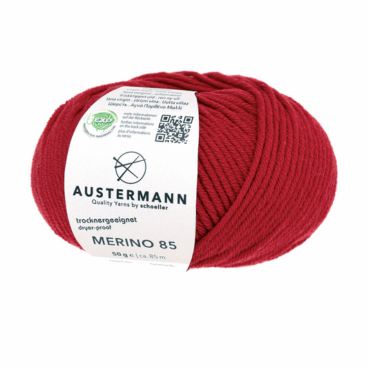 Austermann Merino 85 EXP 50g, 97614, Farbe rubin 67