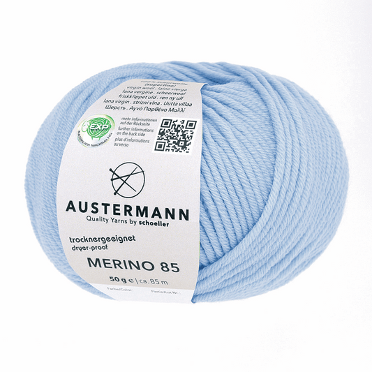 Austermann Merino 85 EXP 50g, 97614, Farbe azur 69