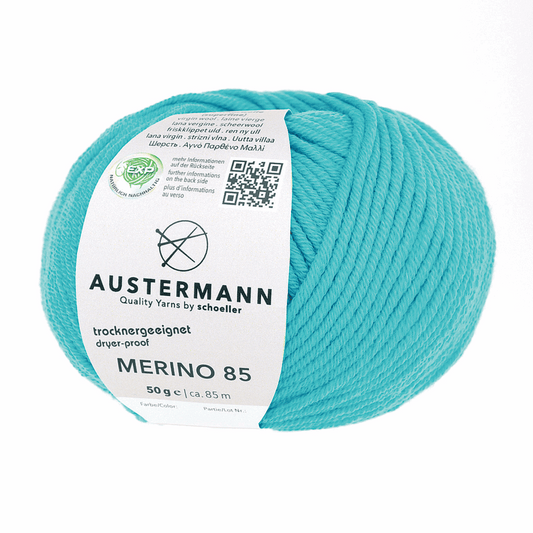 Austermann Merino 85 EXP 50g, 97614, Farbe türkis 70