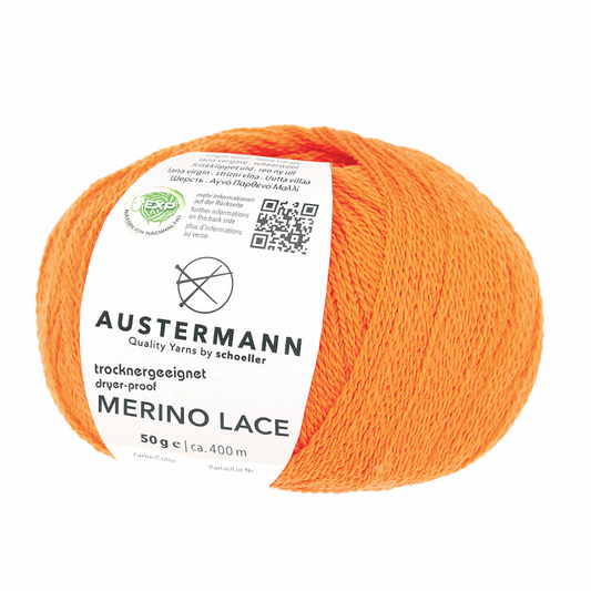 Austermann Merino Lace EXP 50g, 97615, Farbe orange 8