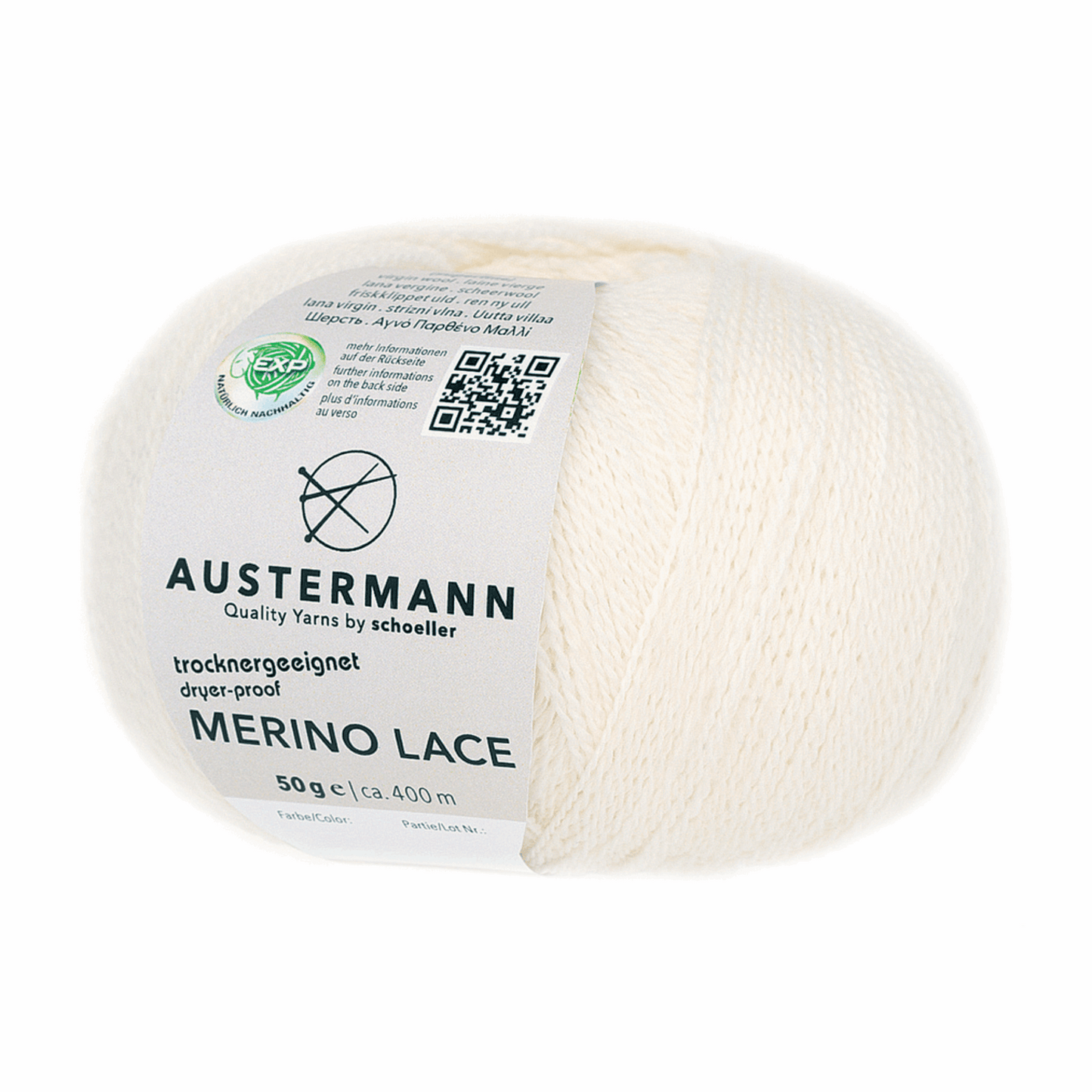 Austermann Merino Lace EXP 50g, 97615, Farbe natur 10