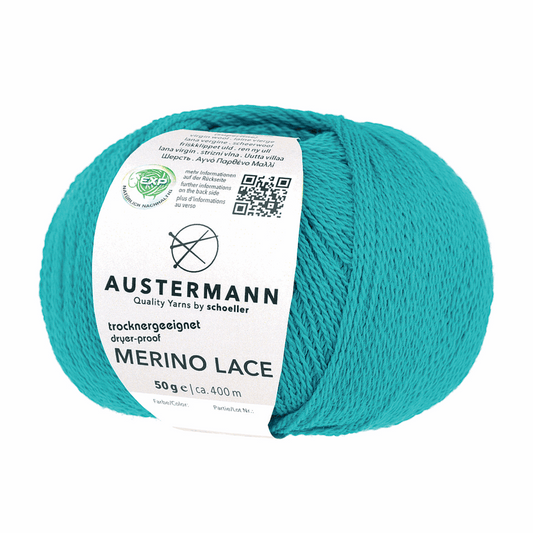 Austermann Merino Lace EXP 50g, 97615, Farbe türkis 17