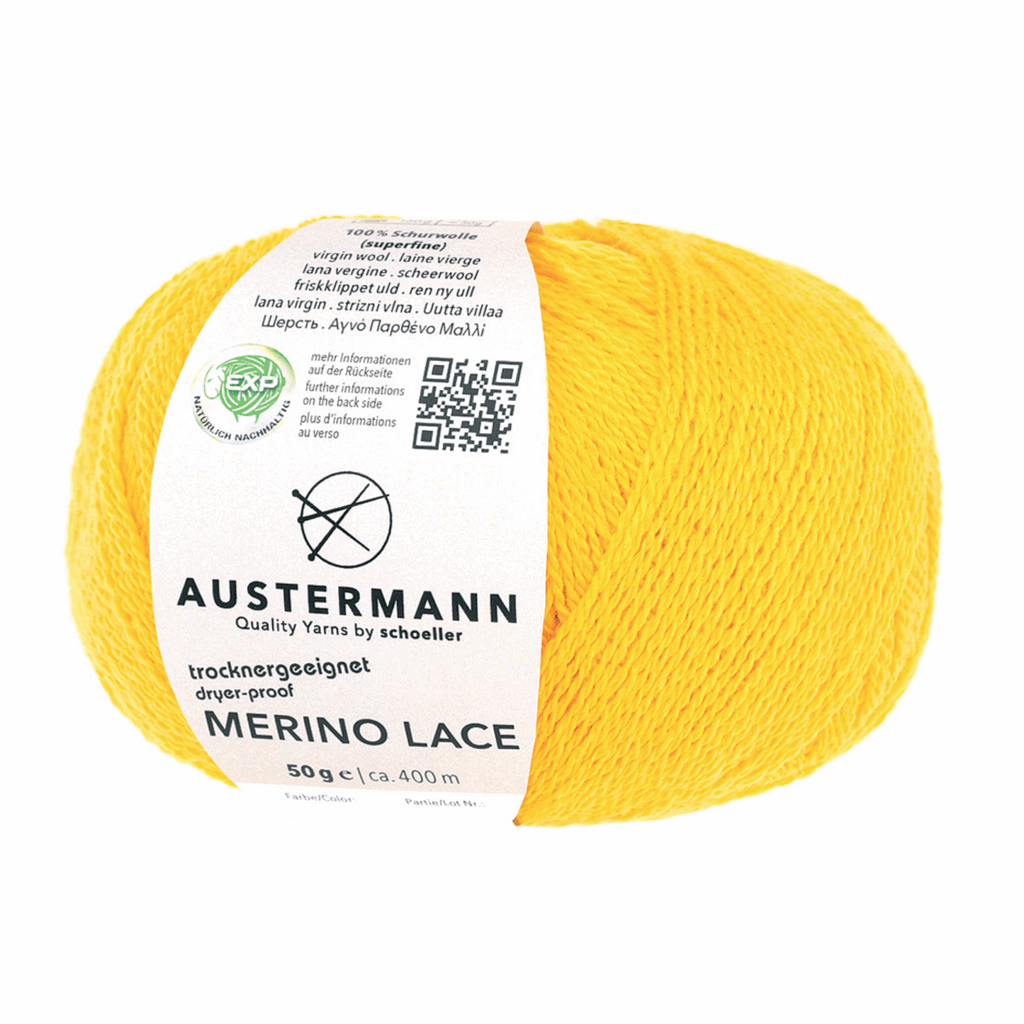 Austermann Merino Lace EXP 50g, 97615, Farbe sonne 19
