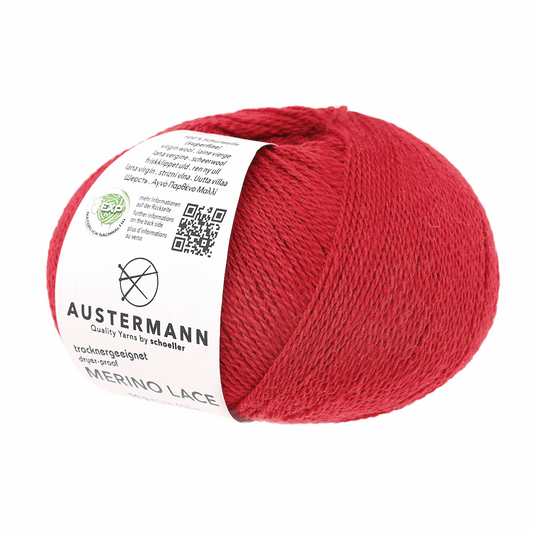 Austermann Merino Lace EXP 50g, 97615, Farbe rubin 23