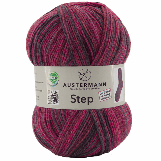 Austermann Step 4F Color 100g, 97689, color purple easy 133