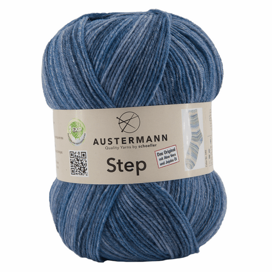 Austermann Step 4F Color 100g, 97689, color jeans 16