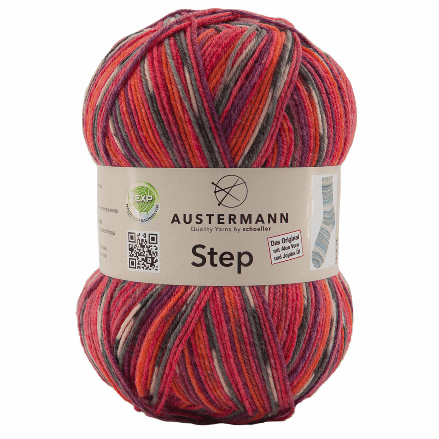 Austermann Step 4F Color 100g, 97689, Farbe rot-pflaume 256