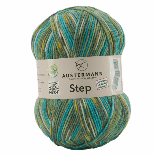 Austermann Step 4F Color 100g, 97689, color olive colorful 265