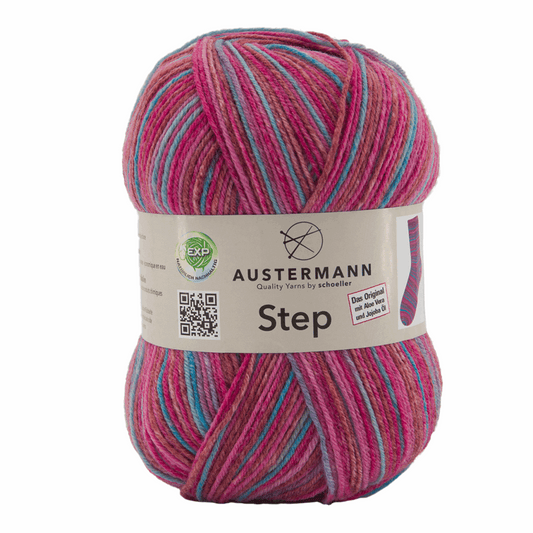 Austermann Step 4F Color 100g, 97689, color red 288