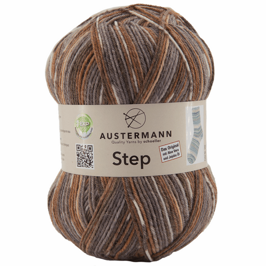 Austermann Step 4F Color 100g, 97689, color heather masculine 86