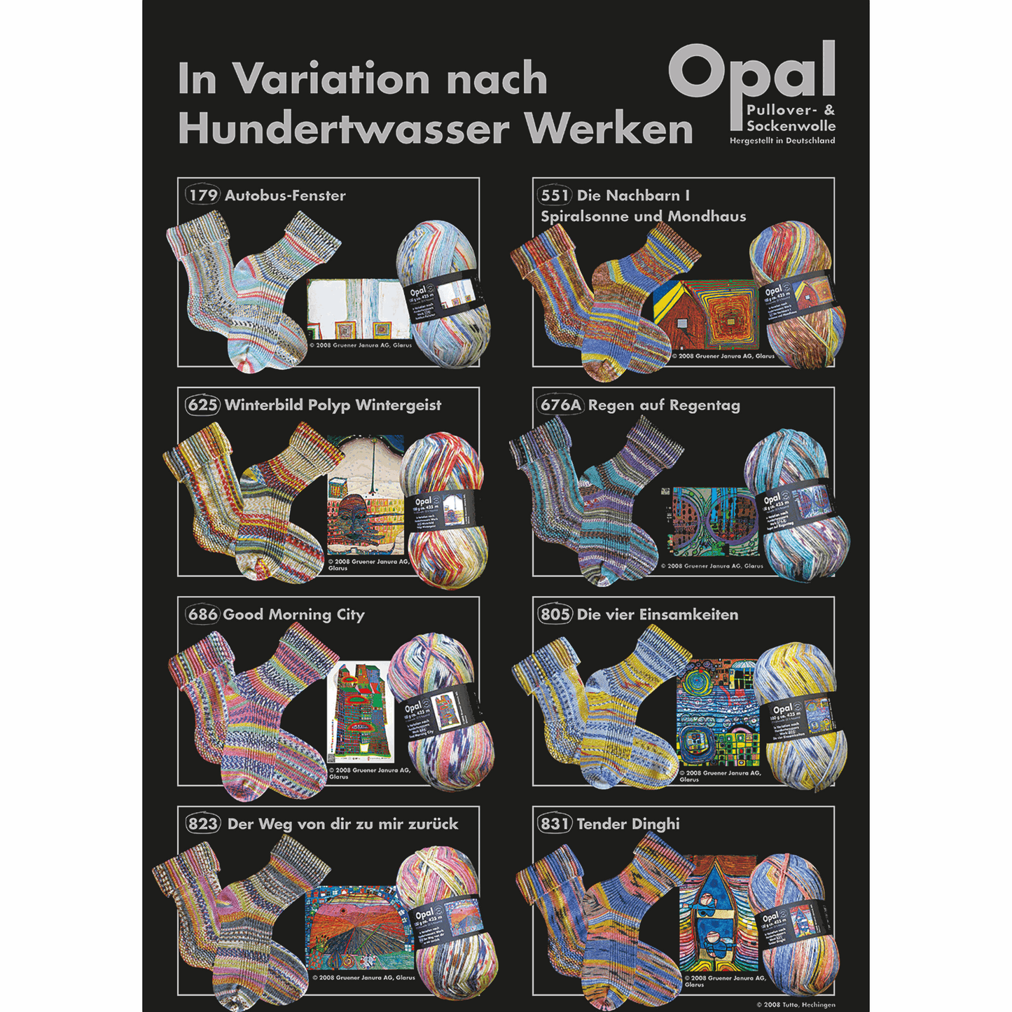 Hundertwasser II 100g, Opal, 551, 97717, color 2100