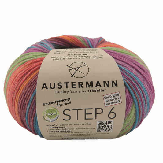 Schoeller-Austermann Step6, Irish Rainbow, 150g, 97826, color ferbane 624