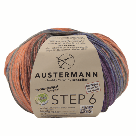 Schoeller-Austermann Step6, Irish Rainbow, 150g, 97826, color tralee 627