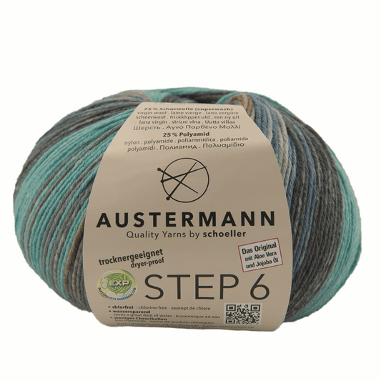 Schoeller-Austermann Step6, Irish Rainbow, 150g, 97826, color malbay 629