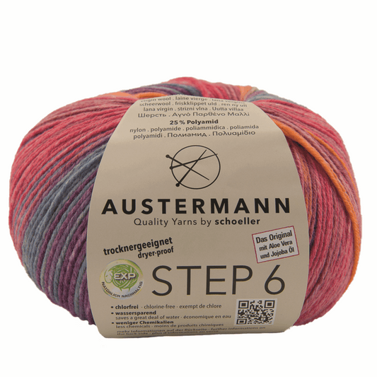 Schoeller-Austermann Step6, Irish Rainbow, 150g, 97826, Farbe gorey 632