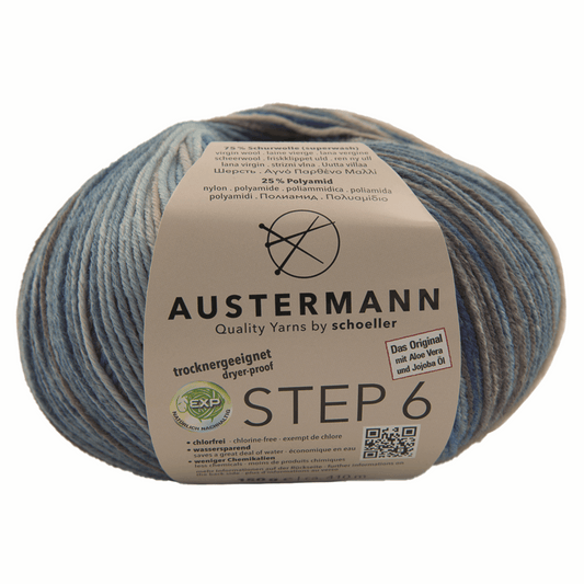 Schoeller-Austermann Step6, Irish Rainbow, 150g, 97826, color lochness 682