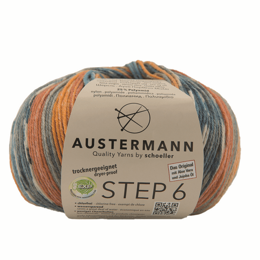 Schoeller-Austermann Step6, Irish Rainbow, 150g, 97826, color gold pheasant 713