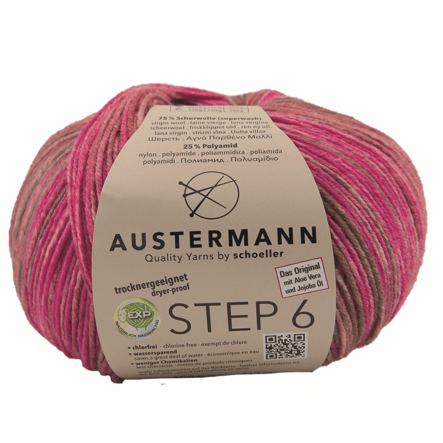 Schoeller-Austermann Step6, Irish Rainbow, 150g, 97826, Farbe burgund 731