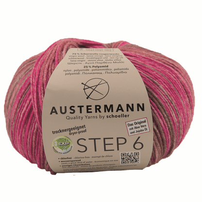 Schoeller-Austermann Step6, Irish Rainbow, 150g, 97826, color burgundy 731