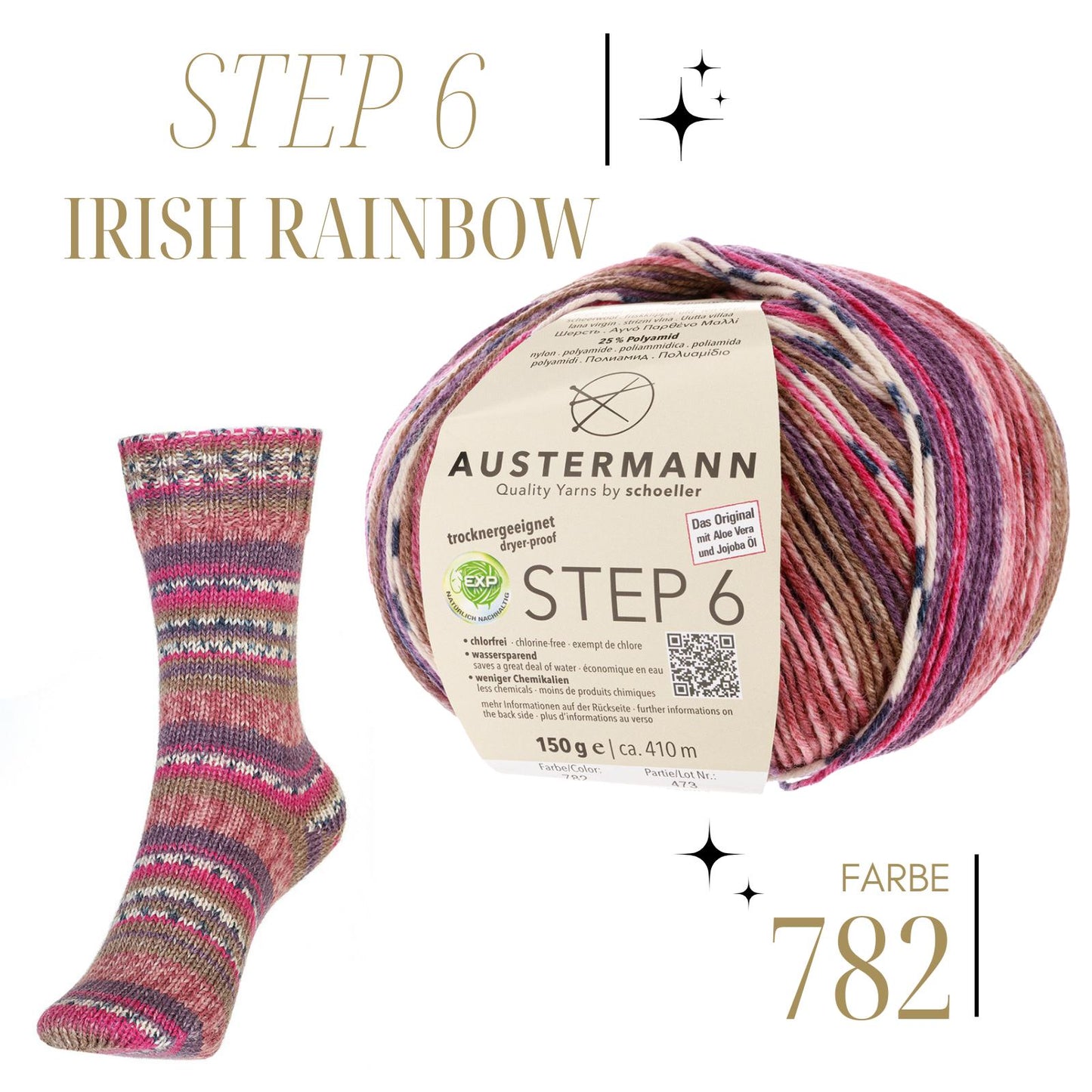 Austermann Step6 Irish Rainbow 150g